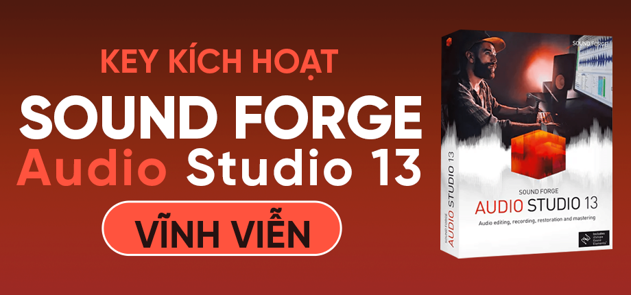 MAGIX SOUND FORGE Audio Studio 13 - Key kích hoạt vĩnh viễn
